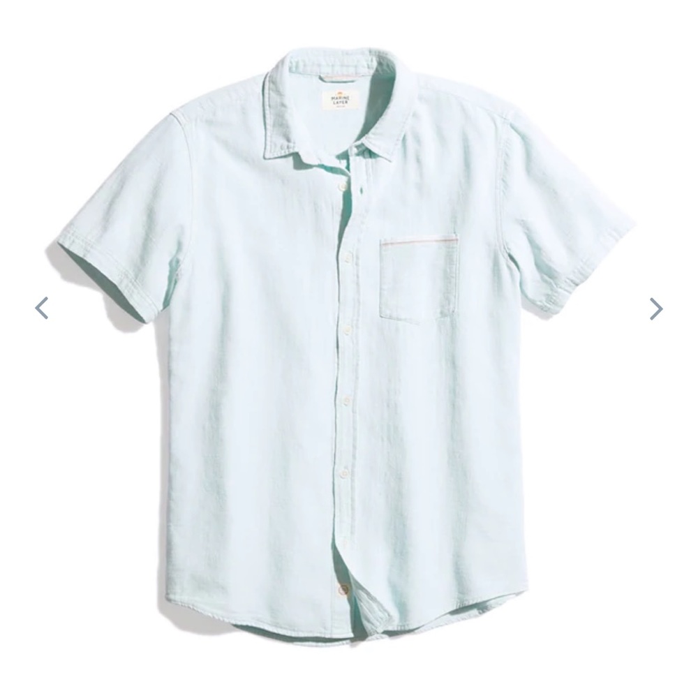 Marine Layer Short Sleeve Button Down - NWT - Size Larger